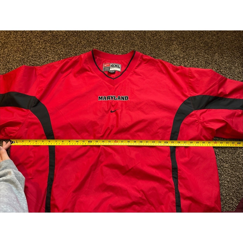 Vintage Y2K Maryland Terrapins 4XL Big & Tall Short Sleeved Windbreaker - Picture 11 of 13